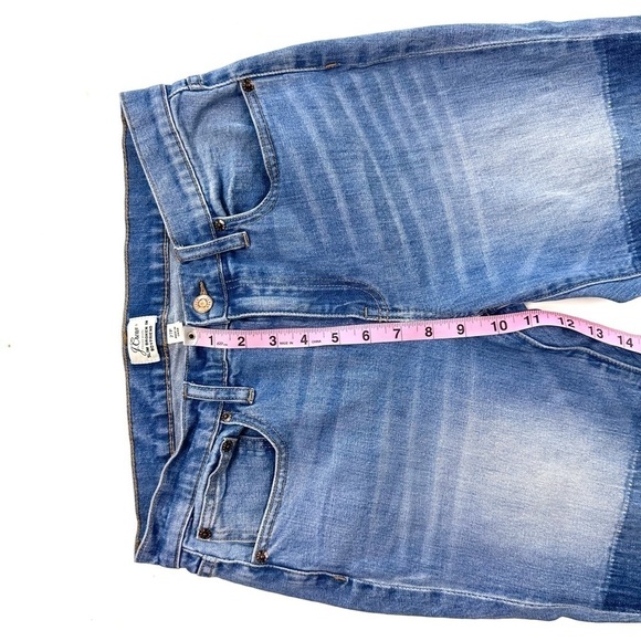 J Crew Slim Broken In Boyfriend distressed colorblock stretch jean sz 27P petite - Picture 13 of 16